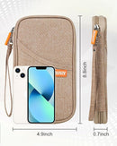 defway Passport Holder Travel Wallet - Family Passport Holder of 4, RFID Blocking Passport Wallet for Men Women, Travel Essentials for Flying (khaki) by TinyTreasures Baby Boutique
