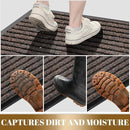 Yimobra Front Door Mat Outdoor Indoor Entrance, 100% Waterproof All-Season All Weather Doormat, Welcome Matt Outside Entry, Non Slip, Low Profile, Heavy Duty Patio Porch Floor Mats,47 x 32 by CozyNest Decor