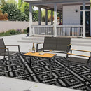 Outdoor Rug 6x9 ft Waterproof, Reversible Outdoor Plastic Straw Rug for Patios Clearance, Outdoor Area Rug Carpet RV Mat for Camping Backyard Deck Porch by GreenHaven Gardens
