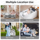 TPN Collapsible Baby Bathtub, Baby Bath Tub with Soft Cushion & Real-Time Thermometer, Baby Bathtub Infant to Toddler Tub (0-36 Months), Portable Newborn Travel Bath tub by TinyTreasures Baby Boutique