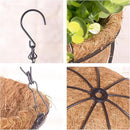 4 Pack Hanging Planter Basket Outdoor Large Hanging Flower Pots Indoor 12 inch with Coco Coir Liner Round Wire Plant Holder Chain Hanging Basket Garden for Home Decor Balcony Office1 by GreenHaven Gardens