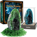 GobiDex Geodes Crystal Growing Kit for Kids, 24-Hour Fast Crystal Growth, Science Experiments Kit with Display Cases - DIY STEM Toys, Educational Gifts for Boys&Girls Ages 8-12,Geology Rock Collection by TinyTreasures Baby Boutique