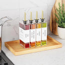 New England Stories Kitchen Cooking Oil Dispenser Set, Olive Oil and Vinegar Bottles, Soy Sauce Dispenser - 2 Pieces, Gold, Durable & Stylish Design by CozyNest Decor