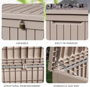 DRATO 230 Gallon Deck Box, Waterproof Resin Large Outdoor Storgae Box for Patio Furniture, Patio Cushions, Gardening Tools, Pool and Sports Supplies, Lockable by CozyNest Decor