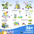 SMILESSKIDDO STEM Toys for Kids 8-13 Years Old, 36-in-1 Robotics Kit with Solar Power & Sensors, 434 Pieces Learning & Education Science Kits, Birthday Gift Idea for Boys and Girls by TinyTreasures Baby Boutique