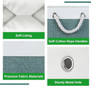 Bidtakay Fabric Storage Baskets for Shelves 3 Pack Large Storage Bins for Organizing Linen Collapsible Organizer for Closet-Deep Green by TinyTreasures Baby Boutique