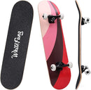 WhiteFang Skateboards for Beginners, Complete Skateboard 31 x 7.88, 7 Layer Canadian Maple Double Kick Concave Standard and Tricks Skateboards for Kids and Beginners by TinyTreasures Baby Boutique
