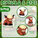 Suzile Mini Highland Cow Figurine Cute Highland Cow Statues Decor Handmade Resin Sculpture Ornament for Decorations Home Bathroom Kitchen Garden Office Desk (Classic Style) by GreenHaven Gardens