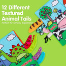 2 PCS High Contrast Crinkle Baby Books 0-6 Months Interactive Sensory Baby Toys 9-12 Month Montessori Activities Touch Feel Infant Book 0-3-6 Month Car Seat Travel Essentials Newborn Development Gift by TinyTreasures Baby Boutique