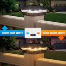 VOLISUN Solar Post Cap Light Outdoor 12pack,Solar Deck Fence - Post Lights Waterproof for 4x4 Wooden/4x4 Vinyl, with Warm White/Cool White for Garden/Patio/Porch by CozyNest Decor