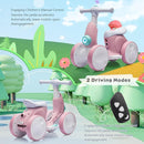 6V Electric Baby Balance Bike with Bubble Machine,4 in 1 Toddler Balance Bike w/Remote Control for 1 Year Old Boys Girls Kids Bubble Bike Ride on Toys w/Powered Motor,Music,LED Lights (Pink) by TinyTreasures Baby Boutique