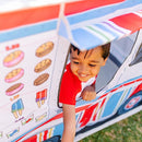 Melissa & Doug Fabric Double-Sided Food Truck Play Tent - Ice Cream and BBQ Role Play Toy Food Truck Tent, for Kids Ages 3+ by TinyTreasures Baby Boutique