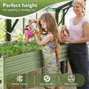 Raised Garden Bed with Legs, 48×24×32in Large Galvanized Elevated Planter Box, Metal Raised Beds for Gardening Backyard Patio Balcony, 400lb Capacity (Olive Green) by GreenHaven Gardens