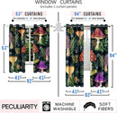 Mushrooms Curtain Panels for Kids Room 2Pcs, Green Cartoon Blackout Curtains 84 inch Length for Kids Bedroom Nursery Room Grommet Top Thermal Insulated Curtains, Dinosaur Print, 82" x 84" by TinyTreasures Baby Boutique