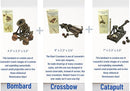 PATHFINDERS Leonardo Da Vinci weapons mini model kits catapult crossbow bombard set of 3 Engineering kits Educational Toys for Kids Science kit for Kids Age 8-10 10-12 stem Projects Wood Building Kits by TinyTreasures Baby Boutique
