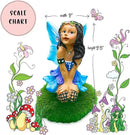 WILD PIXY Indoor Fairy Figurine – Miniature Fairy for Gardens, Ornaments, or Cake Toppers, Fairy Garden Decor and Accessories, Premium Resin, Designer Gift Box with Poem Card by GreenHaven Gardens