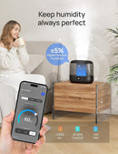 Dreo Smart Humidifiers for Bedroom, Top Fill 4L Supersized Humidifier Large Room with 28 dB, 36H Runtime, Touch/APP/Voice Control, Nightlight, Cool Mist Humidifiers for Baby, Plants, Indoor, Black by TinyTreasures Baby Boutique