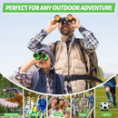 Binoculars for Kids, Kids Binoculars Toys for 3 4 5 6 7 8 Years Boys and Girls, Set with Magnifying Glass & Compass - Birthday Gifts Outdoor Toy for Kid Ages 3-8 Toddler Camping (Green) by TinyTreasures Baby Boutique