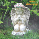 Praying Angels Figurine,Solar Garden Angel Statues, Waterproof Kneeling Angel Sculpture, Outdoor Decor Ornament for Patio Lawn Yard Balcony, Garden Gift by GreenHaven Gardens