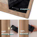 ChrisDowa 100% Blackout Curtains 72 inch Long for Bedroom with Black Liner, 2 Thick Layers Total Blackout Thermal Insulated Grommet Window Curtains 2 Panels Set (Cappuccino, 42 x 72 Inch) by TinyTreasures Baby Boutique
