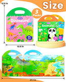Reusable Sticker Book for Toddlers 2-4 Years, Stickers for Kids, Toddler Sticker Book Ages 1-3, Toddler Craft Activities, Toddlers Travel Toys Ages 2+ Boy Girl Birthday Gifts by TinyTreasures Baby Boutique