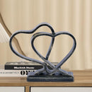 Heart Sculpture for Living Room Decor Heart Decoration Gift for Her and Him Love Wedding Anniversary Couples Gift Modern Heart Statue for Home Coffee Table Dining Table Centerpiece Birthday Gift by CozyNest Decor