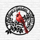 Personalized Name Garden Cardinal Metal Signs with Stake, Custom Family Name Yard Decor for Outdoor Outside, Cardinal Lawn Patio Stake Gardening Enthusiasts Grandmothers Gift by CozyNest Decor