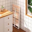 4NM No Assembly Foldable Bookshelf, 3-Shelf Collapsible Bookcase Storage for Small Spaces, 42.1" H, Natural White by CozyNest Decor