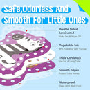 26PCS Kids Lacing Cards, 26 Double Sided Uppercase Sewing Cards with 26 Colorful Laces, Imagination Development Lacing Toys Games for Children Educational and Learning Activity by TinyTreasures Baby Boutique