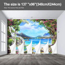 Landscape Lake Waterfall Wall murals Peel and Stick Wallpaper for Bedroom Living Room - 96"x137" by CozyNest Decor