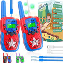 Vvinca Walkie Talkies for Kids Rechargeable, Spider Toys for Ages 3 4 5 6 7 8 9 10 Boys Girls Christmas Birthday Gifts for 3-12 Year Old, 2 Way Radio 22 CH VOX Long Range Walkie Talkie with Flashlight by TinyTreasures Baby Boutique