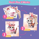 Sticker Dress Up Kitten - Kids Activity Book Learn Fashion Design for Kitten with Guides and 270+ Reusable Stickers. Gift for Girls Ages 5,6,7,8 by TinyTreasures Baby Boutique