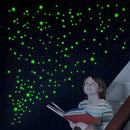 Glow in The Dark Stars for Ceiling, Luminous Wall Sticker, Kids Bedroom Wall Decal, Sticky Fluorescence Star, Gift for Boys and Girls (Green) by TinyTreasures Baby Boutique