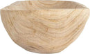 Creative Co-Op Paulownia Wood Oval Bowl | Brown | 22.75" L x 6" W x 3.25" H | (Pack of 4) by CozyNest Decor