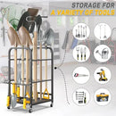 Ultrawall Garden Tool Organizer Stand, Yard Tool Storage Rack with Lockable Wheels, Garage Tool Storage for Rake, Brooms, Indoor & Outdoor Use by GreenHaven Gardens
