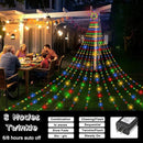 Onory 23FT Christmas Outdoor Waterfall Star String Lights, 860 LEDs, 8 Modes, Waterproof for Yard, Patio, Party Decorations by GreenHaven Gardens