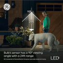 GE LED+ Motion Sensor LED Light Bulbs, 15W, PAR38 Outdoor Security Floodlight, Warm White (2 Pack) by GreenHaven Gardens