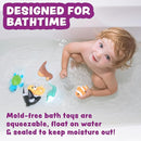 Tub Works® Marine™ Mold Free Bath Toys, 6 Pack | Sealed, No Hole Bath Toys Design Keeps Moisture Out | Soft, Squeezable & Float on Water | Easy-Grip Baby & Toddler Bath Toy Set | Great Baby Pool Toys by TinyTreasures Baby Boutique