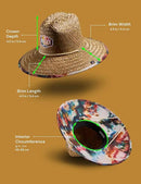 Straw Hat for Men & Women | Lifeguard Hat, Beach Hat & Sun Hat | UPF 50+ Wide Brim for Sun Protection | One Size | Hemlock by GreenHaven Gardens