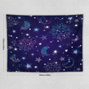 HZOHNAGO Boho Sun Moon Tapestry Purple Blue Sun Stars Galaxy Pattern Printed Wall Tapestry Wall Hanging for Bedroom Living Room Dorm 80" W x 60" H by CozyNest Decor