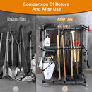 BIG Garden Tool Organizer with Wheels - Rolling Storage Rack - Multifunctional Cart by GreenHaven Gardens