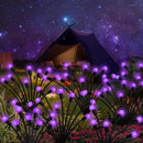 Solar Garden Lights Outdoor, 2 Pack 20 LED Solar Purple Firefly Lights Waterproof, Starburst Solar Wind Swaying Lights for Outside Yard Patio Planter Flower Bed Walkway Halloween Christmas Decoration by GreenHaven Gardens