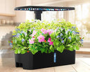 Hydroponics Growing System Kit 12 Pods Indoor Garden, Hydroponic Herb Garden Kit Indoor with LED Grow Light, Smart Indoor Garden, Adjustable Height, Auto Timer, Quiet Pump, Gift for Mom Women, Black