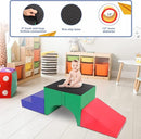 Tunnel/Ramps Foam Climber, Climb & Crawl Foam Activity Play Set for Toddlers and Kids, Safe Indoor Crawling Gym Equipment for,Infant,Baby Waterproof Easy to Clean by TinyTreasures Baby Boutique