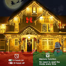 Hezbjiti 2Pack Total 800LED Ice Lights 32.8FT Christmas Lights String Lights Outdoor Decoration 8 Modes 75 Drops Fairy Lights for Eaves Party Yard Garden Xmas Decor by GreenHaven Gardens