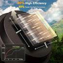 XMCOSY+ Solar Pathway Lights, Garden Solar Lights, 20 LM LED Glass Water Lens, IP65 Waterproof Solar Powered Light for Outside Driveway Walkway Landscape Backyard Sidewalk (‎Black & Brown) by CozyNest Decor