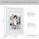 Sheffield Home 9 Piece Gallery Wall Frame Set, 11x14 Inch, White by CozyNest Decor