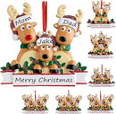Personalized Christmas Ornaments 2025 Family of 2/3/4/5/6/7/8 Deer Christmas Ornaments Custom Name Customized Gifts for Xmas Tree,Family of 3 by TinyTreasures Baby Boutique