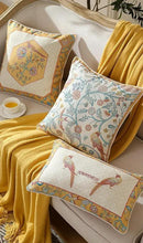 patdrea Design Yellow Linen Throw Pillow Covers Pack of 4, French Square Lumbar Round Pillowcase, Soft Durable Cushion Cases Pillowcase for Couch Bedroom Car Living Room 4 PCS by CozyNest Decor
