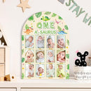 R HORSE My First Year Photo Frame Board, 3D One a Saurus Birthday Decorations Display Wood Board, Dinosaur Themed Baby First Year Picture Frame 12 Months Milestone 1st Birthday Nursery Decor Gift by TinyTreasures Baby Boutique